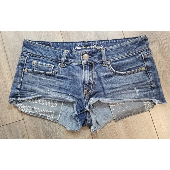 american eagle jean shorts womens